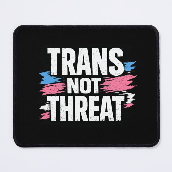 Item preview, Trans Not Threat Protest Streetwear Graphic Tee designed and sold by AMICO77.