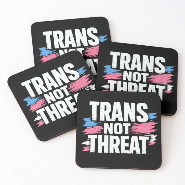 Item preview, Trans Not Threat Protest Streetwear Graphic Tee designed and sold by AMICO77.