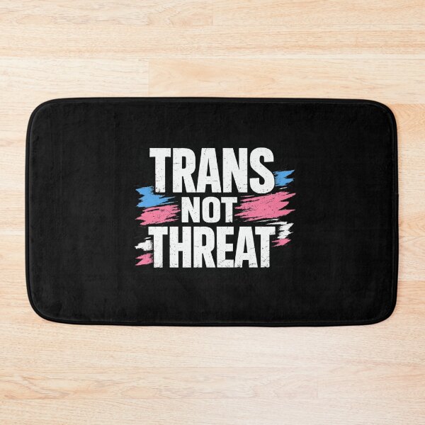 Item preview, Trans Not Threat Protest Streetwear Graphic Tee designed and sold by AMICO77.