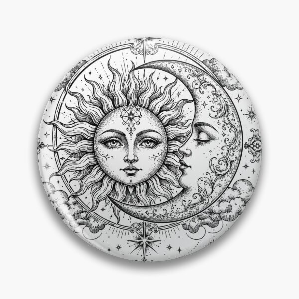 Item preview, Vintage Sun and Moon  – Celestial Mystic  designed and sold by By37.