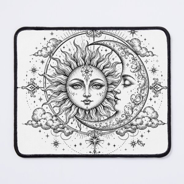 Item preview, Vintage Sun and Moon – Celestial Mystic designed and sold by By37.