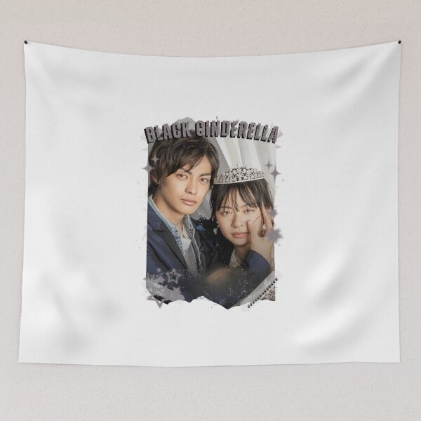 Item preview, Black Cinderella Japanese Drama Jdrama Dorama Nights Aesthetic Illustration designed and sold by HELL0WBELLO.