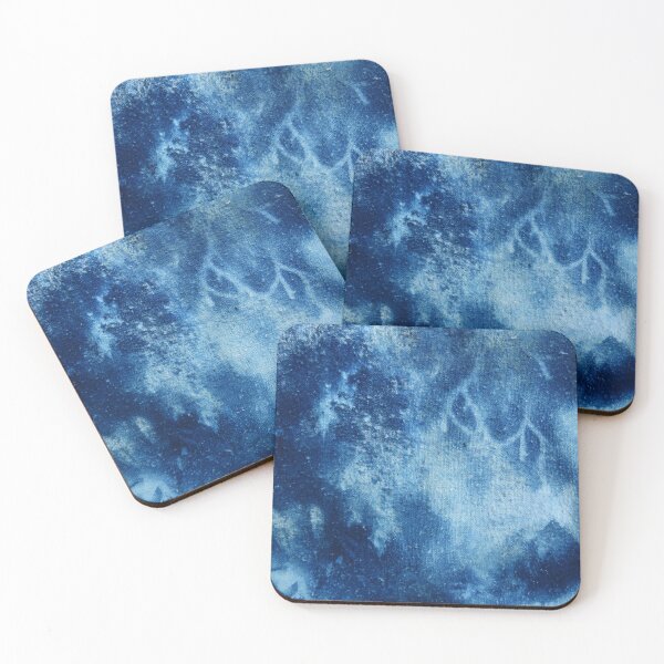 Item preview, Backyard Garden cyanotype #1 on raw natural silk designed and sold by ChillonLeachArt.