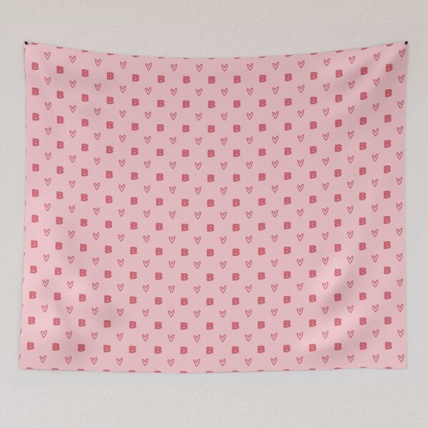 Item preview, Letter B Monogram Pink Heart Pattern | Cute Initial B Pink Heart Aesthetic | Red and Pink Letter B Heart Design | Monogram B Heart Pattern | Girly Letter B Initial Hearts | Valentine Letter B designed and sold by VivaFy.