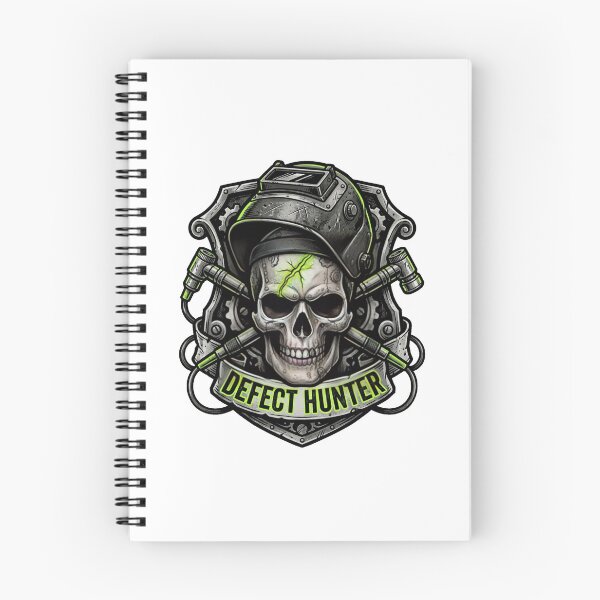 Item preview, NDT Technician Defect Hunter Skull Tattoo designed and sold by DuckOddity.