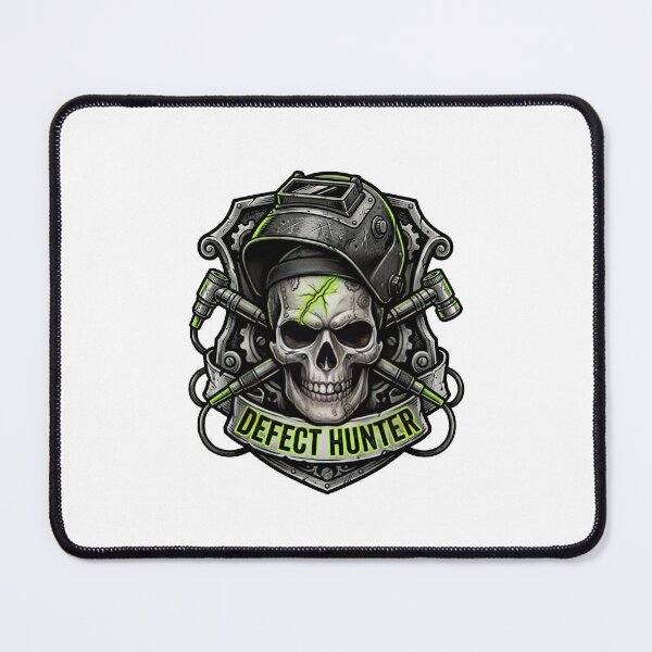 Item preview, NDT Technician Defect Hunter Skull Tattoo designed and sold by DuckOddity.