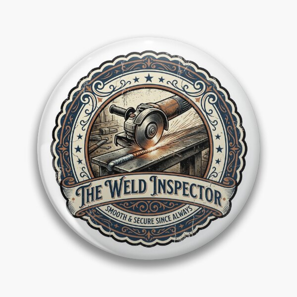 Item preview, Vintage Weld Inspector NDT Artisan Emblem designed and sold by DuckOddity.