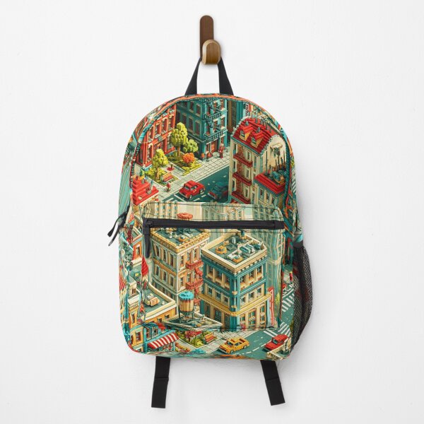 Item preview, Pixel Art Cityscape with Airplanes designed and sold by PetsArt.