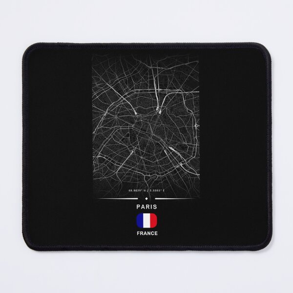 Item preview, Paris City Map France – Minimalist Black and White Urban Design designed and sold by Psycho-Crazy.