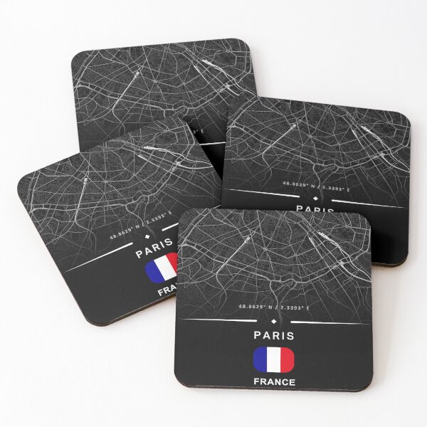 Item preview, Paris City Map France – Minimalist Black and White Urban Design designed and sold by Psycho-Crazy.
