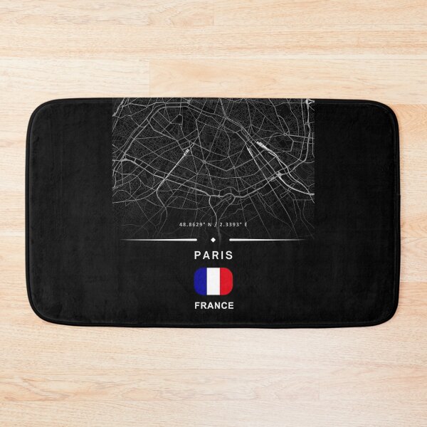 Item preview, Paris City Map France – Minimalist Black and White Urban Design designed and sold by Psycho-Crazy.