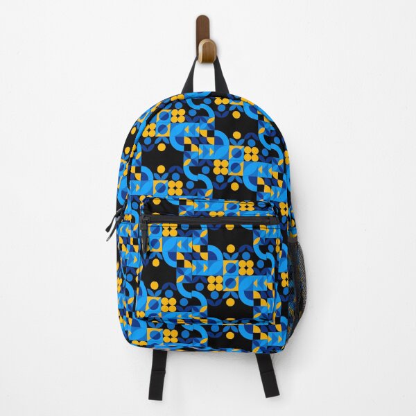 Item preview, Blue and Gold Bauhaus Geometry designed and sold by Khadigadesings.