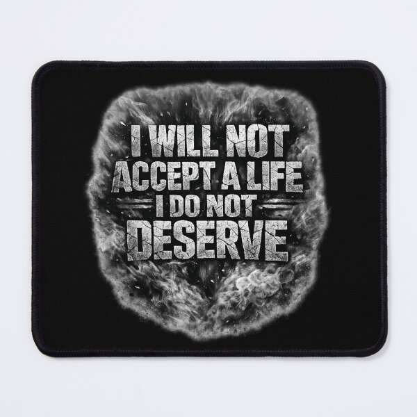 Item preview, I Will Not Accept Less Gym Motivation Typography designed and sold by AMICO77.