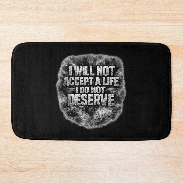 Item preview, I Will Not Accept Less Gym Motivation Typography designed and sold by AMICO77.