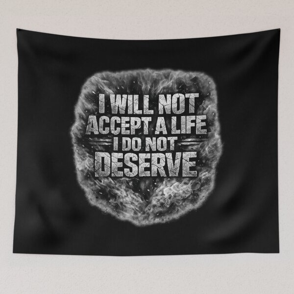 Item preview, I Will Not Accept Less Gym Motivation Typography designed and sold by AMICO77.