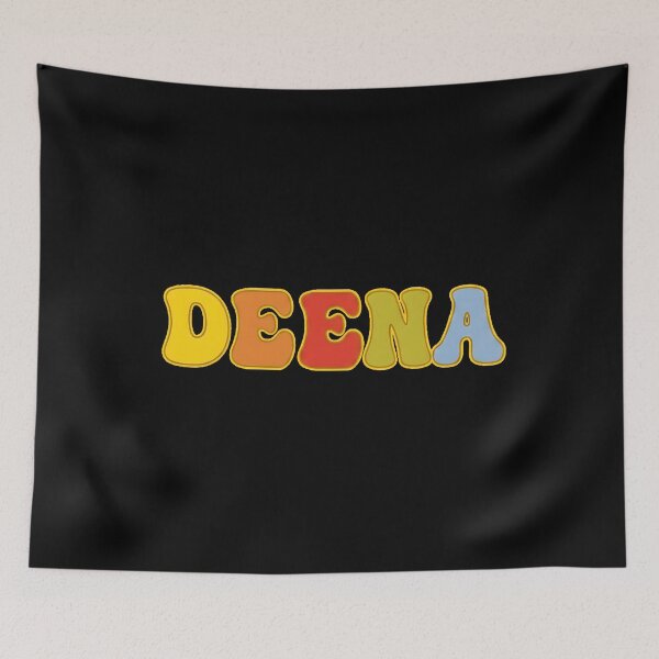 Item preview, ❤️ Deena Personalized Name Wavy Retro Shirt, Coffee Mug, Sticker Gift designed and sold by HelixPedia.