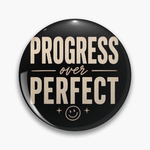 Item preview, Progress Over Perfect Motivational Quote Shirt designed and sold by VibeAura™.