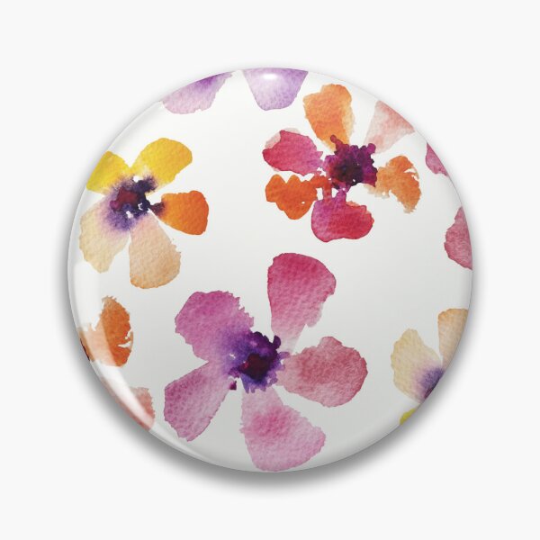 Item preview, Rainy Day Flowers, watercolor repeating pattern designed and sold by Claudia Parsons Art.