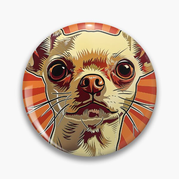 Item preview, Chihuahua Portrait with Sunburst Background designed and sold by PetsArt.