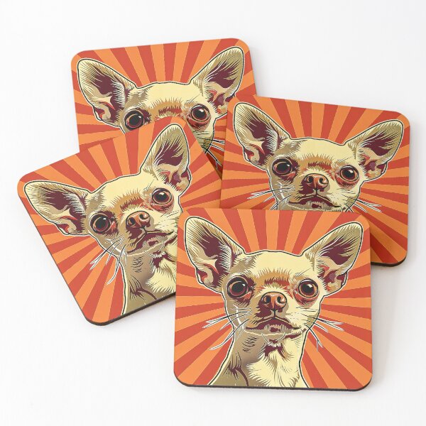Item preview, Chihuahua Portrait with Sunburst Background designed and sold by PetsArt.
