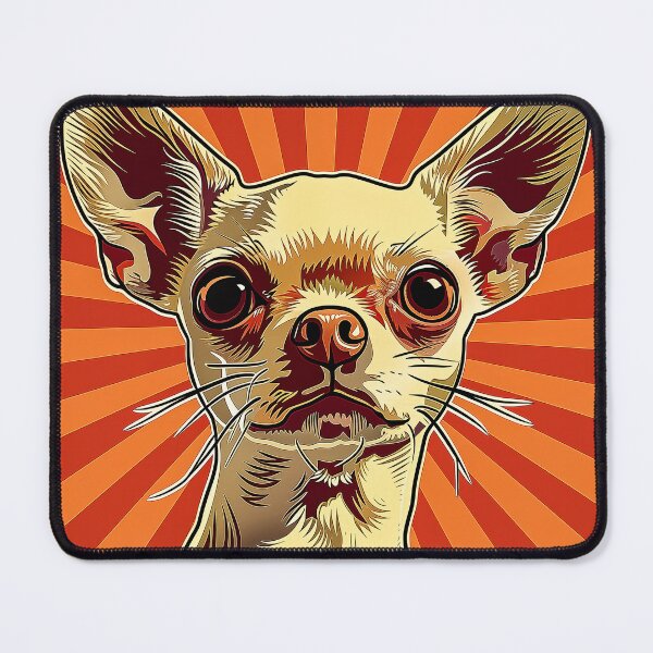 Item preview, Chihuahua Portrait with Sunburst Background designed and sold by PetsArt.