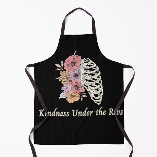 Item preview, Kindness Under the Ribs - Aesthetic Floral Skeleton Art designed and sold by thazinart.