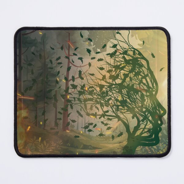 Item preview, She Is the Forest — Woman Tree Silhouette Full Moon Digital Collage designed and sold by EnchantedLayers.