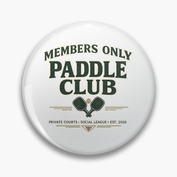Item preview, Members Only Paddle Club Shirt | Private Courts Social League Pickleball Padel Design | Est. 2026 Vintage Sports Badge designed and sold by The Daily Goods.