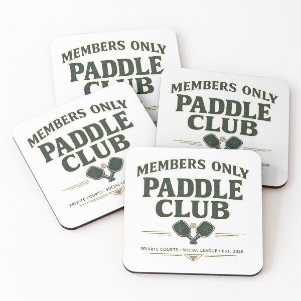 Item preview, Members Only Paddle Club Shirt | Private Courts Social League Pickleball Padel Design | Est. 2026 Vintage Sports Badge designed and sold by The Daily Goods.