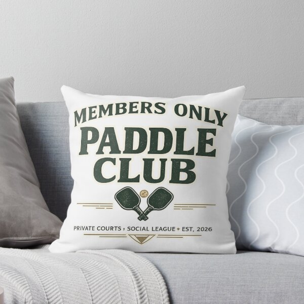 Item preview, Members Only Paddle Club Shirt | Private Courts Social League Pickleball Padel Design | Est. 2026 Vintage Sports Badge designed and sold by The Daily Goods.