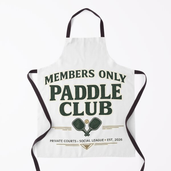 Item preview, Members Only Paddle Club Shirt | Private Courts Social League Pickleball Padel Design | Est. 2026 Vintage Sports Badge designed and sold by The Daily Goods.