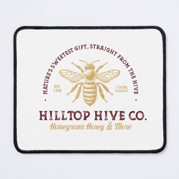Item preview, Hilltop Hive Co Vintage Honey Bee Farmhouse Cottagecore Beekeeping Design designed and sold by Little Foot Farm Merch Shop.