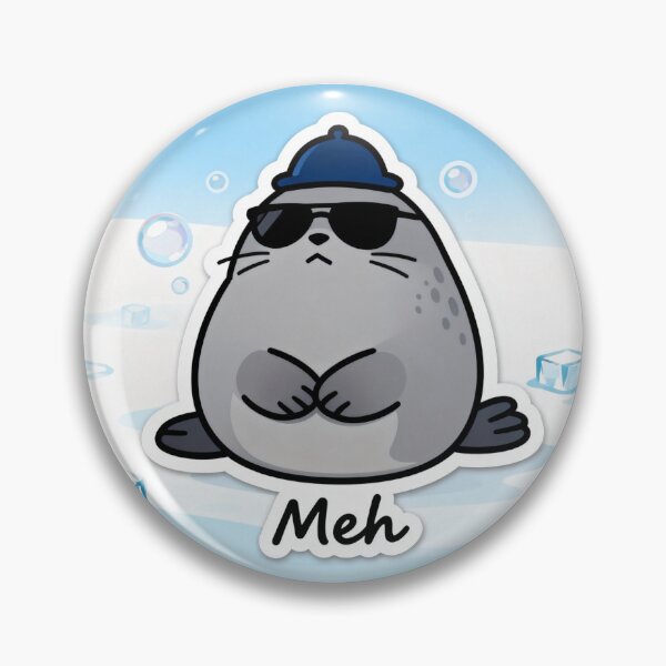 Item preview, Chill Seal Aesthetic Sticker MEH 4 designed and sold by HealthyEnvy.