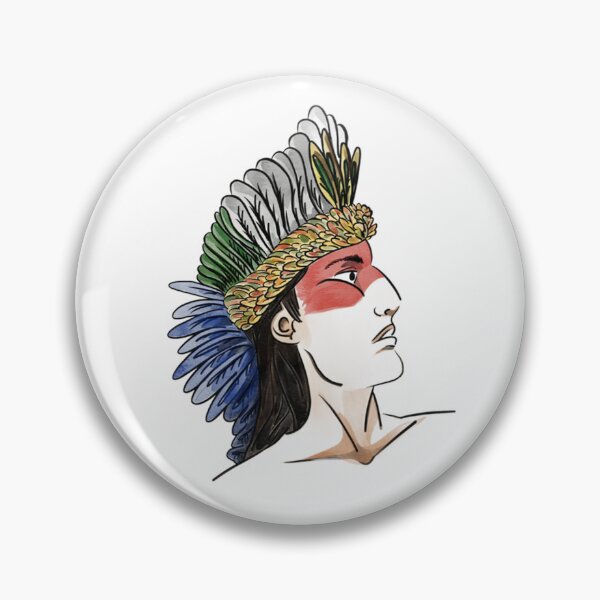 Item preview, Tupi Indian in traditional adornments  designed and sold by JATOOBA.