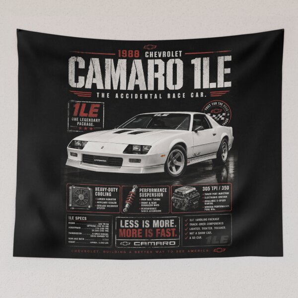 Item preview, 1988 Chevrolet Camaro 1LE Track Package Classic Vintage Art designed and sold by TheArtOfCar.