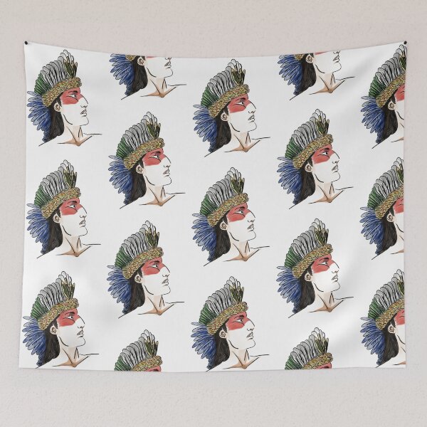 Item preview, Tupi Indian in traditional adornments  designed and sold by JATOOBA.