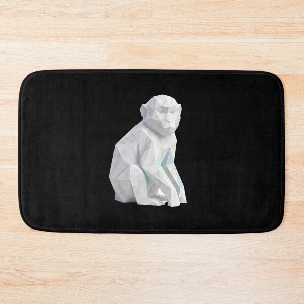 Item preview, Marbled Monkey Sculpture – Elegant Polygonal Art for Interior Decoration designed and sold by bsbd-action.