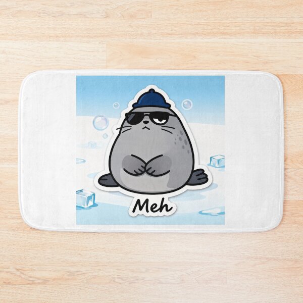 Item preview, Chill Seal Aesthetic Sticker MEH 5 designed and sold by HealthyEnvy.