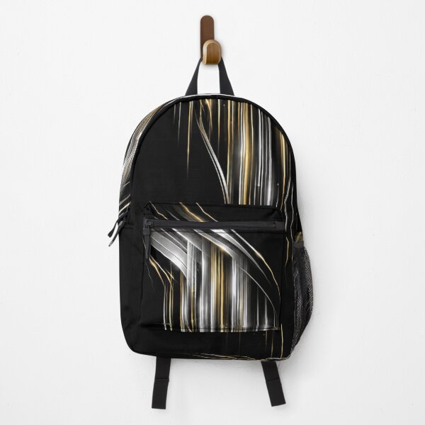 Item preview, Metallic Cascade Futuristic  – Silver and Gold Luxury Energy Lines designed and sold by Extravanganzza.