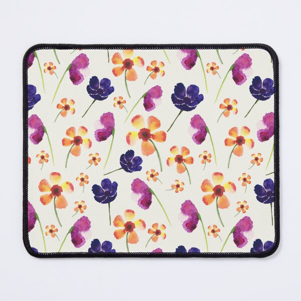 Item preview, Watercolor Flowers in blackberry tones designed and sold by Claudia Parsons Art.