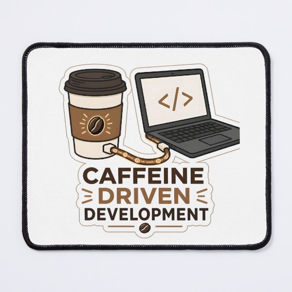 Item preview, Caffeine Driven Development designed and sold by Etichetta.