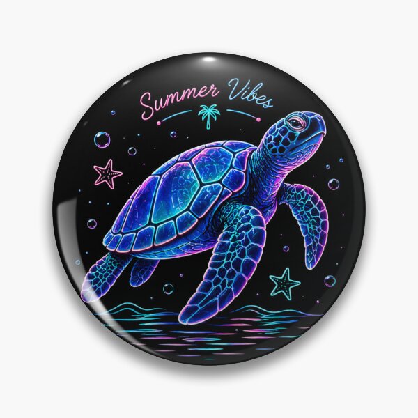 Item preview, Summer Vibes Sea Turtle The Living in Bleu Ocean and Sea  designed and sold by MalwasBasket.