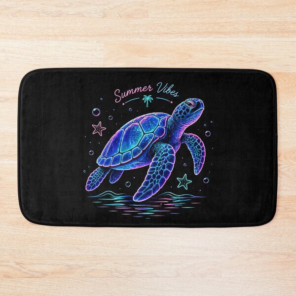 Item preview, Summer Vibes Sea Turtle The Living in Bleu Ocean and Sea  designed and sold by MalwasBasket.