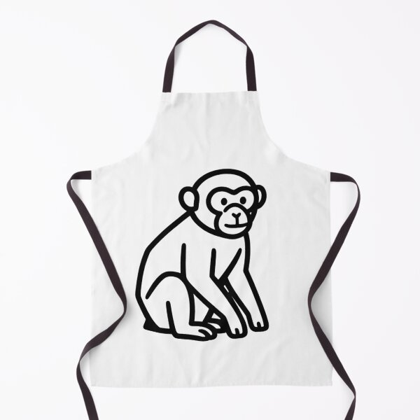 Item preview, Minimalist Monkey Icon – Chimpanzee Linear Sticker for Daily Use designed and sold by bsbd-action.