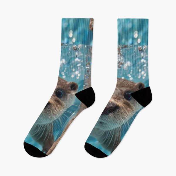 Item preview, Cute Swimming Otter Aesthetic Animal Photography designed and sold by Jesus-istheway.