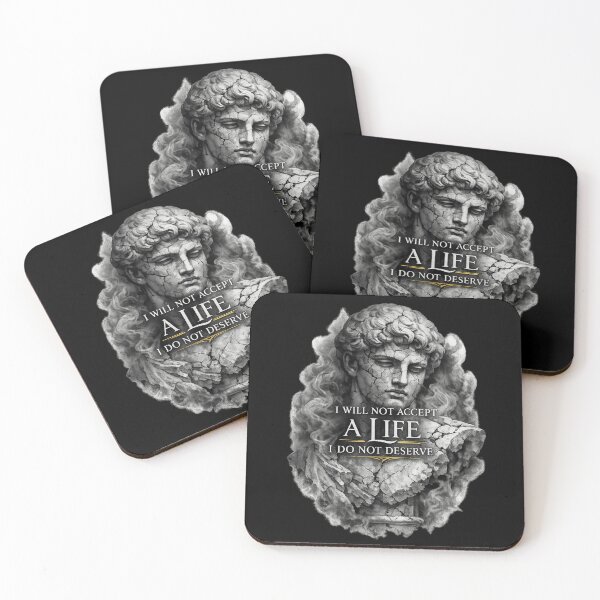 Item preview, Dark Academia Greek Statue Motivational Typography designed and sold by AMICO77.