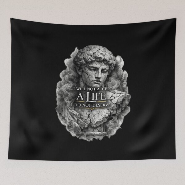 Item preview, Dark Academia Greek Statue Motivational Typography designed and sold by AMICO77.