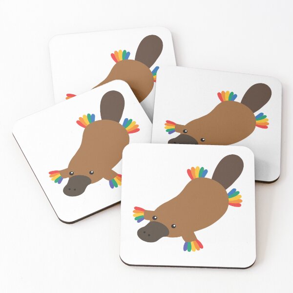 Item preview, Cute Rainbow Platypus Cartoon designed and sold by OlhaDreamArt.