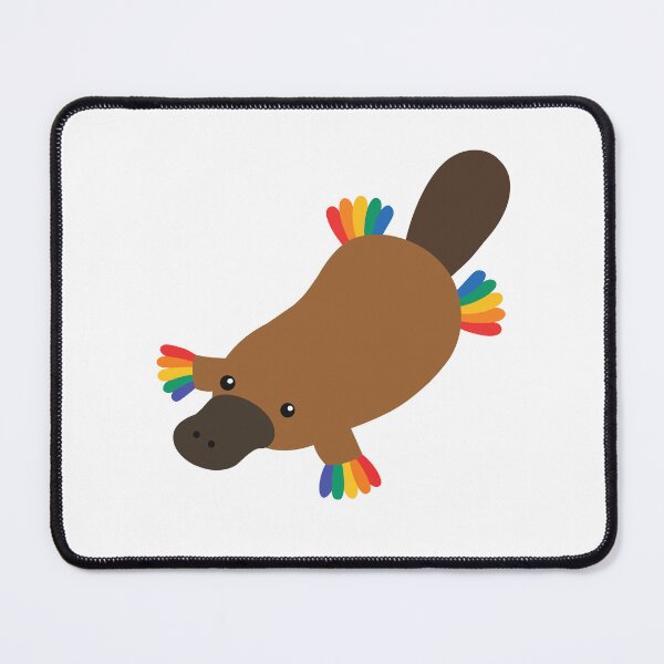 Item preview, Cute Rainbow Platypus Cartoon designed and sold by OlhaDreamArt.
