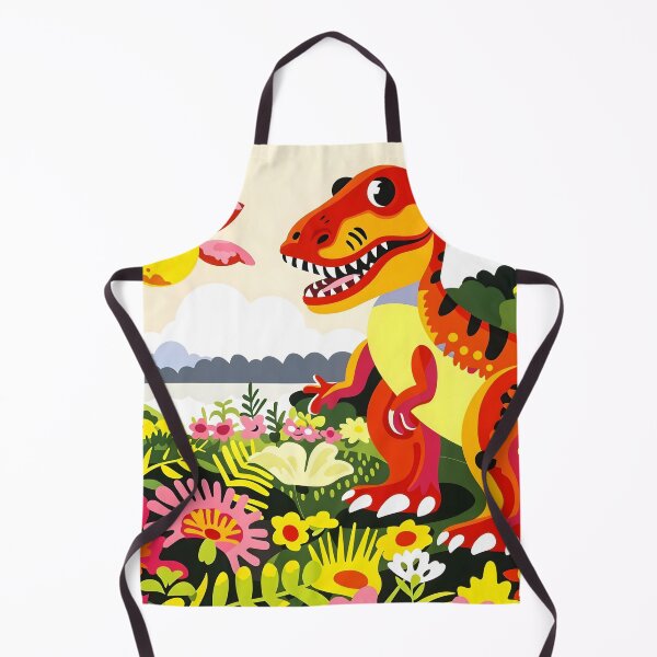 Item preview, Colorful T-Rex in a Flower Garden designed and sold by marbrure.